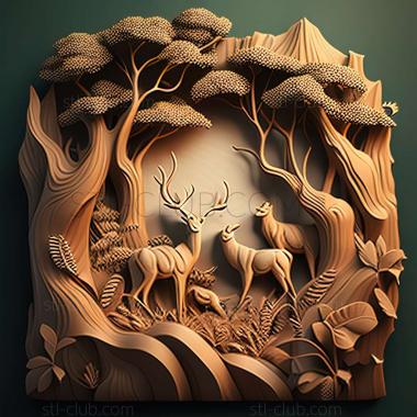 3D model forest (STL)